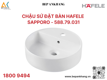 Chậu sứ đặt bàn Hafele - Sapporo 420 - 588.79.031